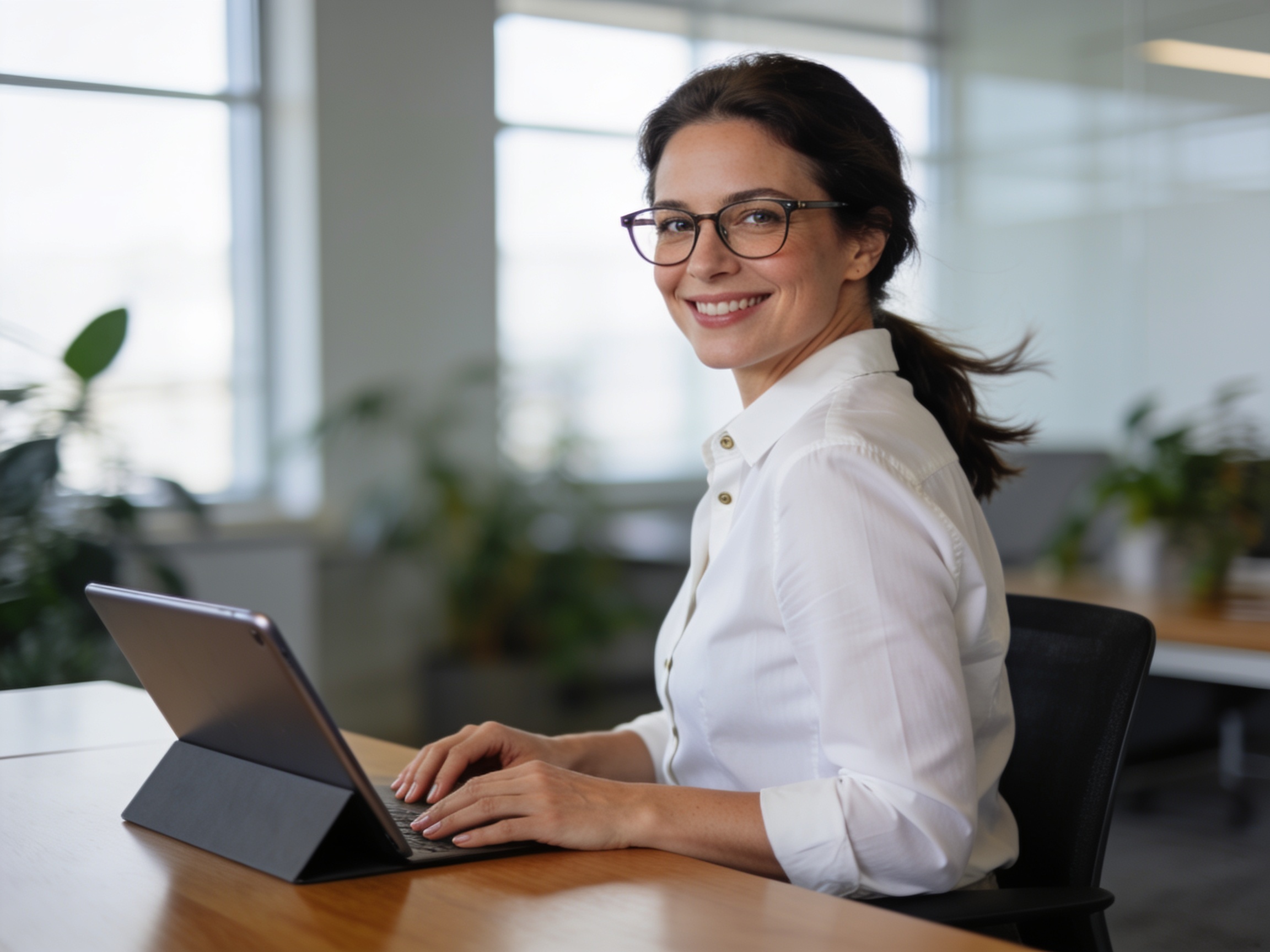 Woman reviewing financial plans for personal financial management strategies on a tablet.